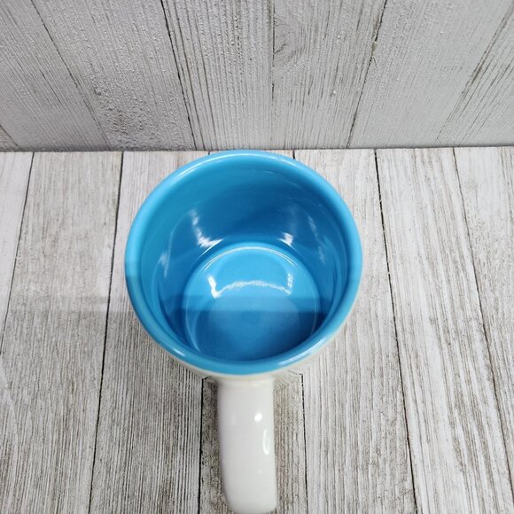 Disney Jerry Leigh Coffee Mug Cup Cast Characters Mickey Donald Goofy Blue White - Picture 8 of 11